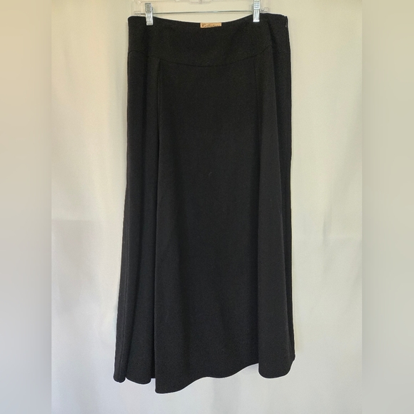 Tall Girl Box Pleat Long New Black Holiday Full NWT Skirt Plus Size 18 - Picture 2 of 8